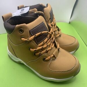New Joseph Allen Boy's Size 9 Casual Lightweight Comfort Hiker Ankle Boots Tan